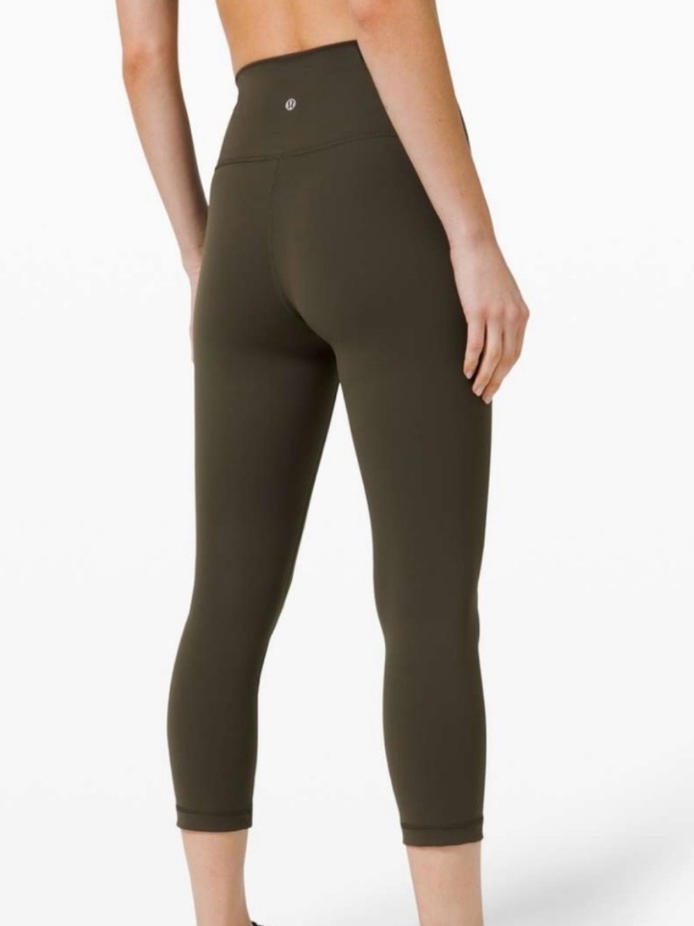 lululemon athletica High-Rise Crop Leggings - Olive Green